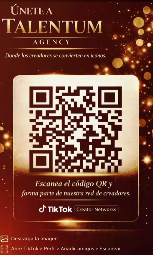 Official QR code to request to join TALENTUM through TikTok